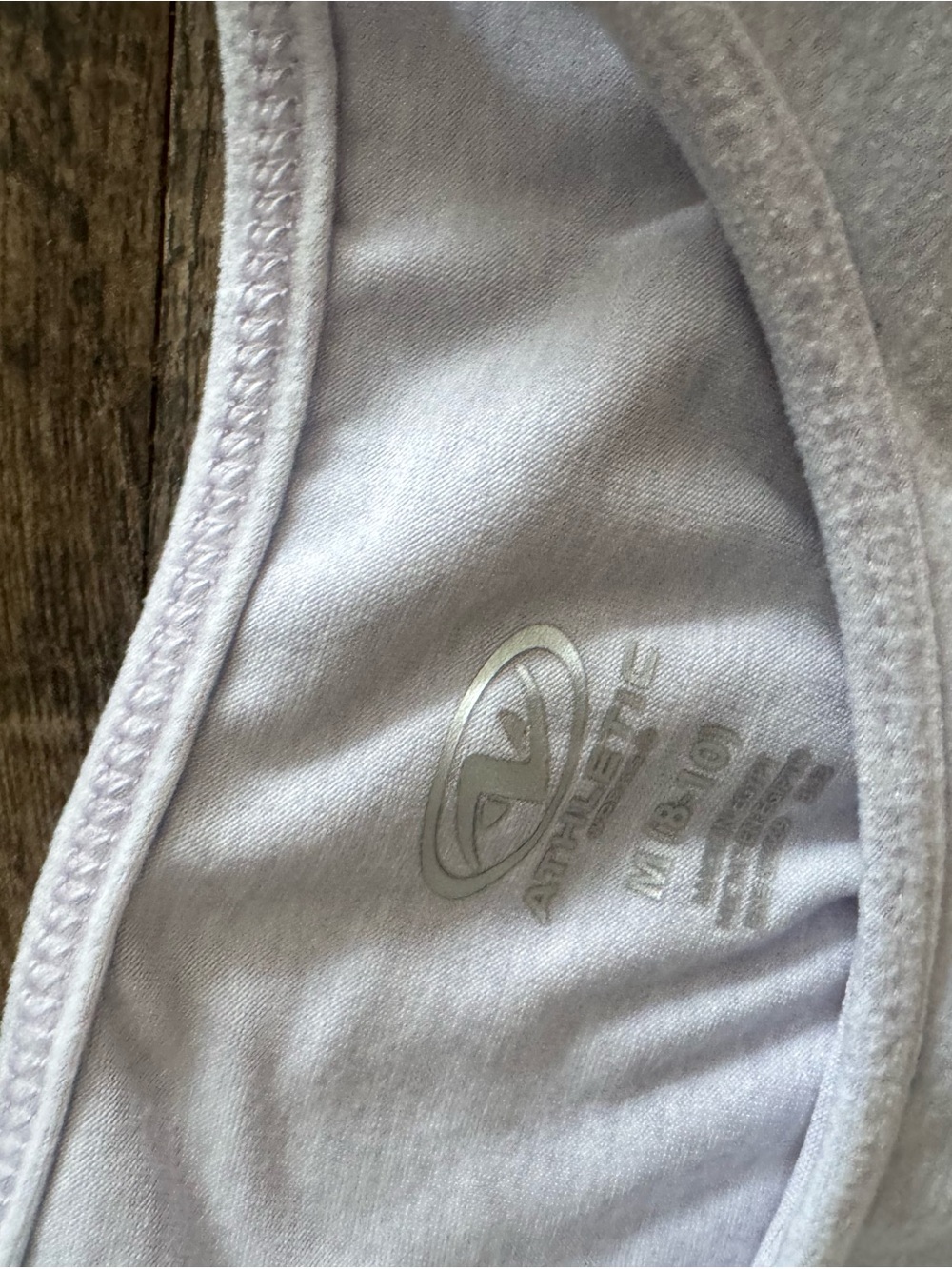 Athletic Works White Ribbed Racerback Tank - Picture 3 of 3